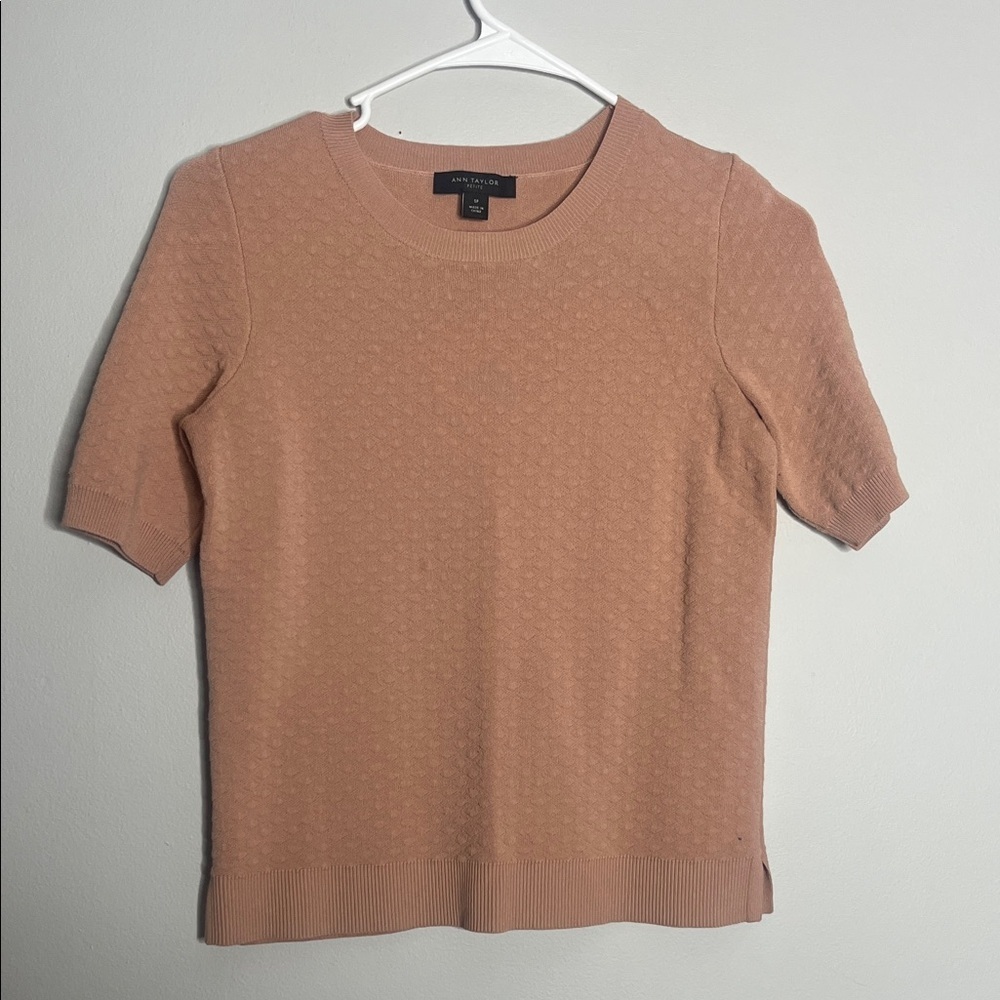 Ann Taylor Women's Blush Textured Blouse